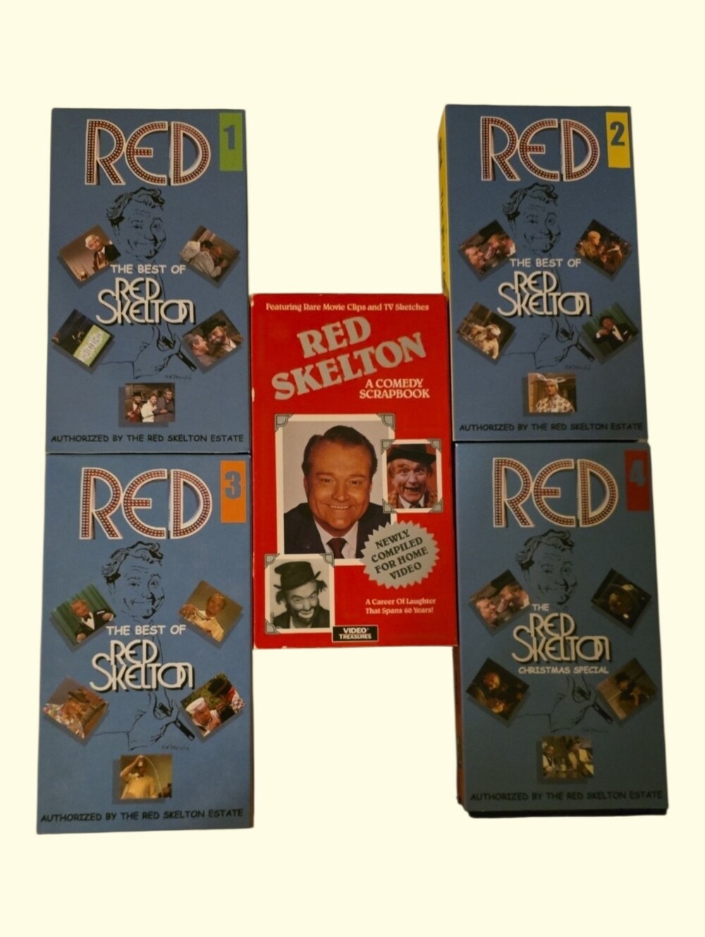Classic Comedy RED SKELTON VHS Collection 5 Tapes collectible